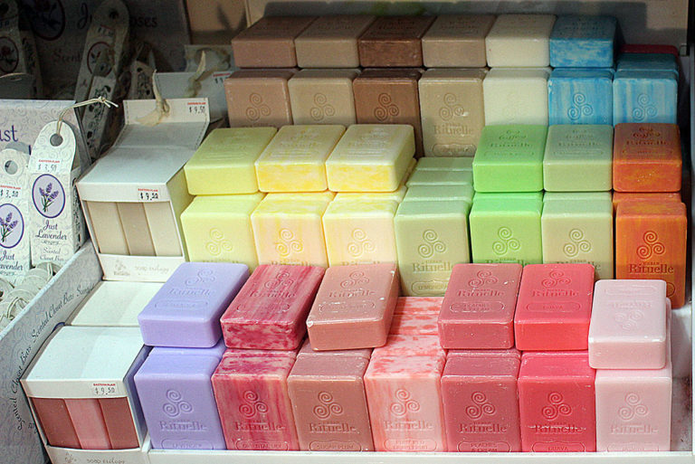 Single Bars of delightfully scented soaps